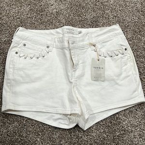 White Denim shorts